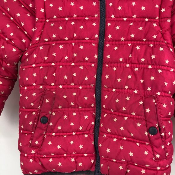 Mini Boden Pink & White Classic Puffer Jacket | Perfect for All Seasons - Picture 4 of 5